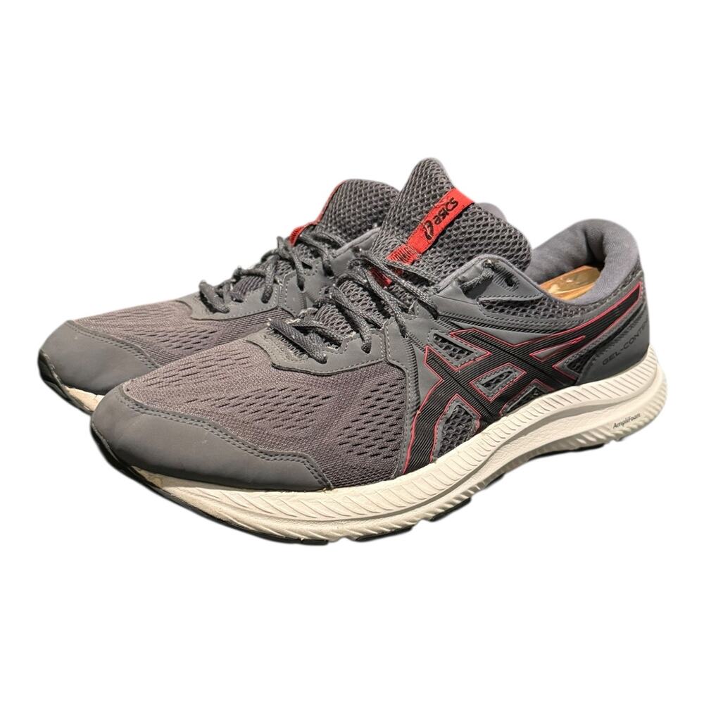Asics Men’s Gel Contend 7 Sneaker Size 12 Running Athletic Gray Red